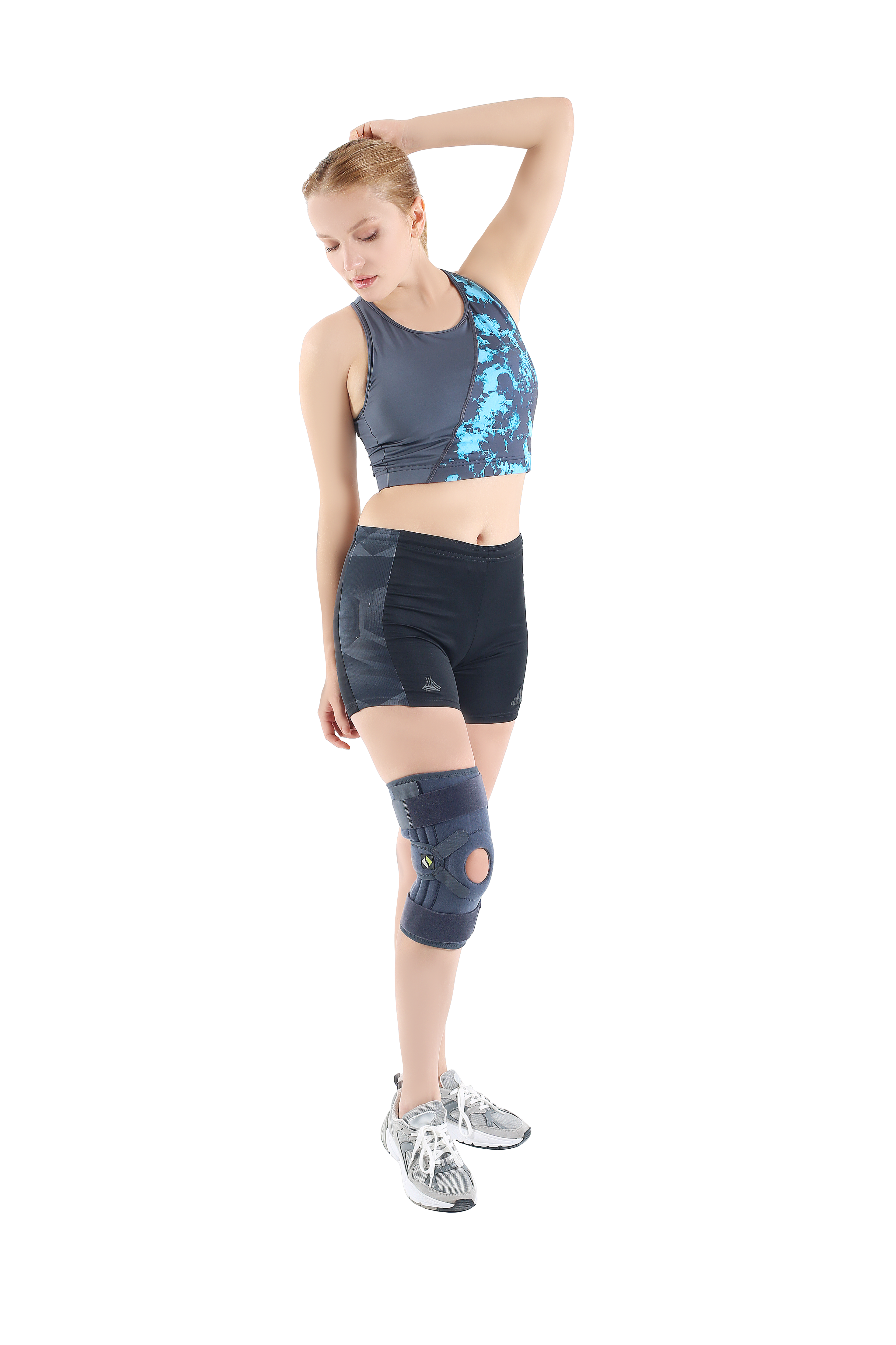 ERSA 202 Knee brace, neoprene with 4 ribs, universal